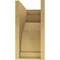 Ekena Millwork 12"W x 24"D x 24"H Classic Rivera Rough Cedar Woodgrain TimberThane Corbel, Primed Tan CORUR12X24X24RIVRCPR - alternate 2